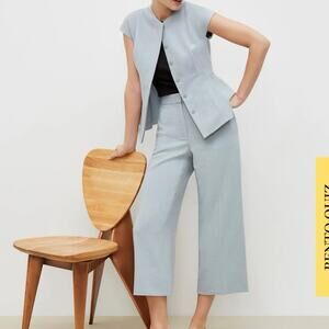 M.M. Lafleur The Anderson Pant Textured Powder Blue